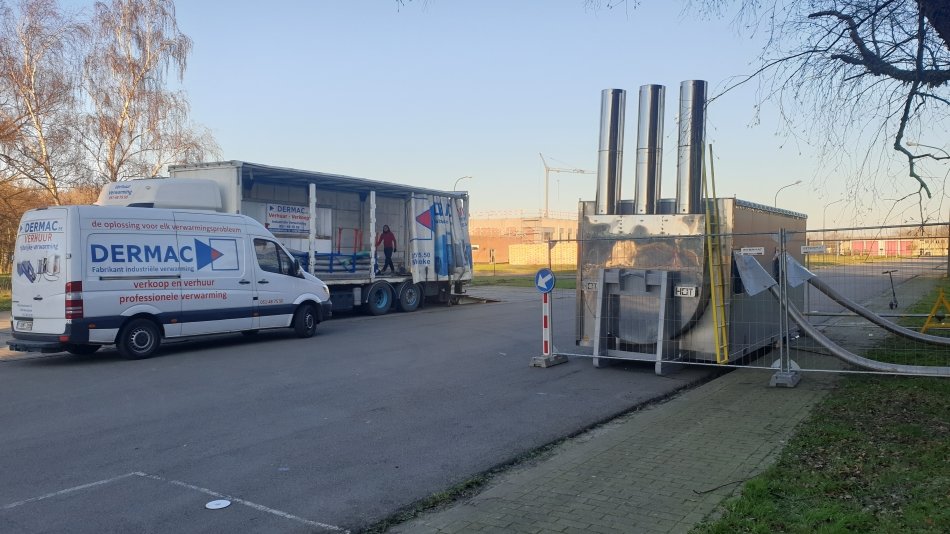 Mobiele C.V. verwarming